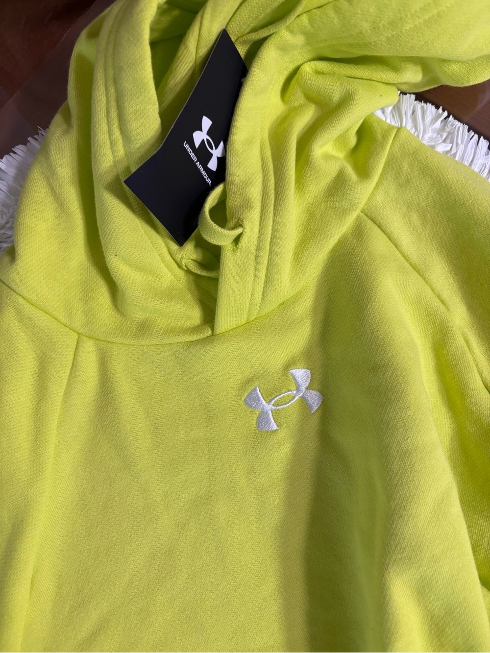Under Armour Men’s Neon Lime Hoodie Pullover